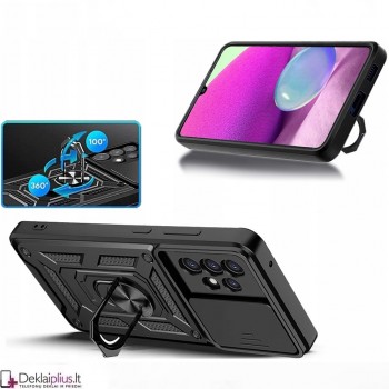 5in1 smūgiams atsparus dėklas su žiedu ir kameros apsauga (Samsung A33 5G) 5in1 smūgiams atsparus dėklas su žiedu ir kameros apsauga (Samsung A33 5G)